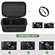 Supmay Kamera Fall für Panasonic LUMIX DC-TZ99E-K Kompakte Travel Zoom Kamera/LX10 ZS200D ZS200 ZS80 ZS100 ZS70 ZS60 Kamera, Schutzhülle Tasche mit Mesh Tasche für Akku Pack, Ladekabel, Schwarz