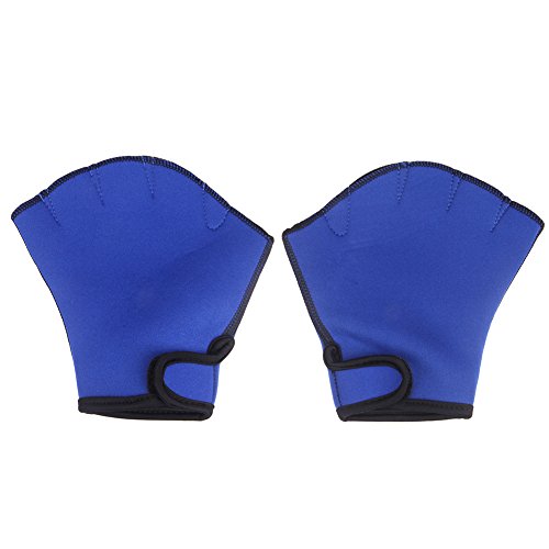 Greenery-Gre Aquatic Gloves For Water Aerobics And Water Resistance Training, Webbed Swim Gloves For Men Women Adult Children, Aquatic Fit Workout Fitnessswimming Gloves, One Pair (Blue, M) #TOP2