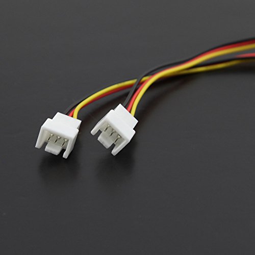 Owfeel Cabo adaptador de 3 pinos fêmea para 2 macho de 3 pinos Y-Splitter PWM Fan Splitter 210 mm Pa