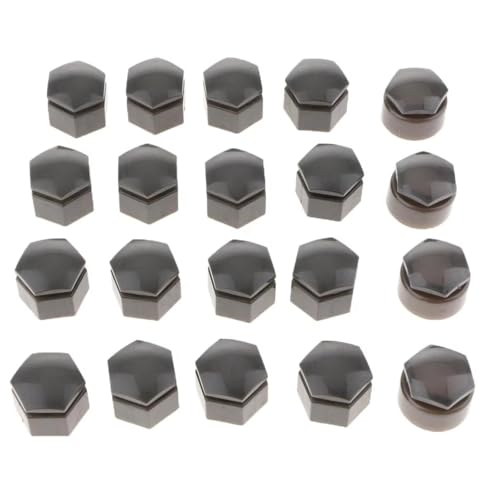 Tuercas rueda coche de 22 mm grises para sustitución de tornillo cubo rueda 20 piezas 3