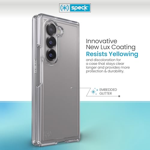 Speck Samsung Galaxy Z Fold 6 Case - Anti Yellowing, Galaxy Fold 6 Case - Samsung Fold 6 Case - zFold 6 case with Raised Bezel - Presidio Perfect Clear - image 5