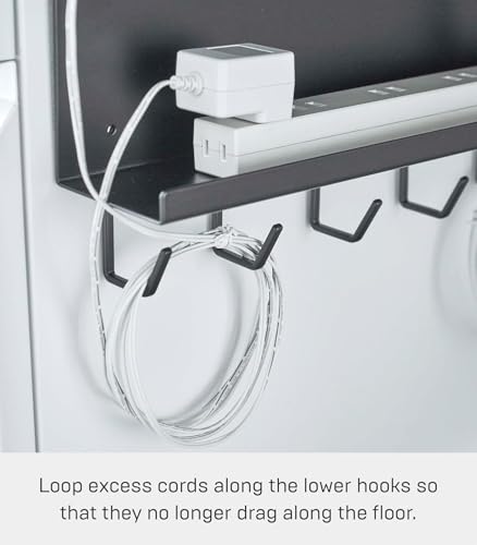 TiSANY Home Under- Desk Router Storage Rack Cable Management, One Size, Steel Desk Cable Organizers, Wire Management Tray (No Clamp) - Image 8