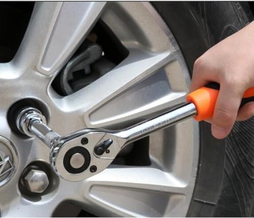 Jogo de Soquete com Maleta e Chave Catraca 46 Peças - Kit de Chaves Fenda, Phillips, Sextavado, Alle