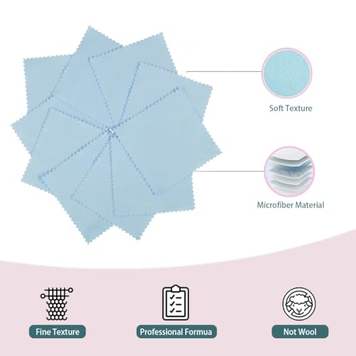 COYUN 40 Unidades Paño de Limpieza de Joyas - Reutilizable y Antioxidante, Kit de Limpieza de Joyas para Perlas y Joyería de Platino, Polishing Cloth para Mantener Tus Joyas Brillantes - imagen 2
