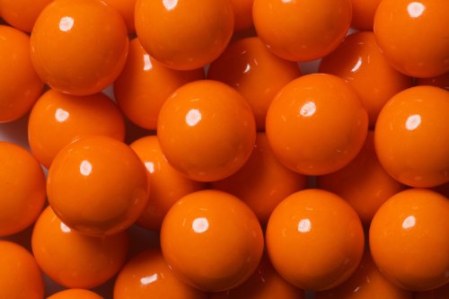 Candy Shop Orange 1-Inch Gumballs 1 Pound Bag