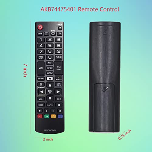 Télécommande AKB74475401 pour remplacer votre commande TV LG cassée - 2