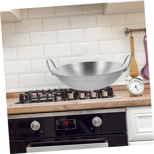 Wok de acero inoxidable para cocina doméstica miniatura 4