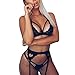 Produktbild WoWer Sexy Reizwäsche Set Spitze Dessous Strappy Erotik BH Lingerie Negligés für Damen