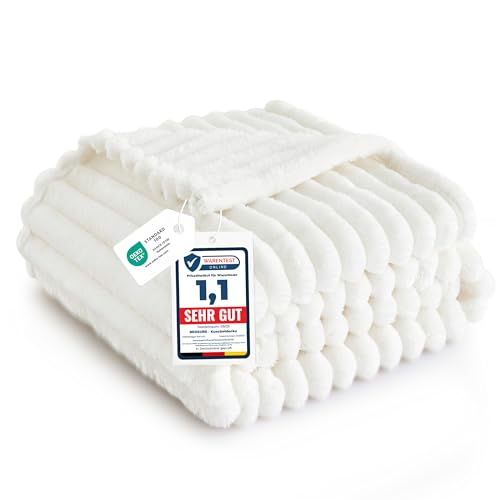 BEDSURE Kuscheldecke Flauschig - Wolldecke & Fleecedecke, Sofadecke,...