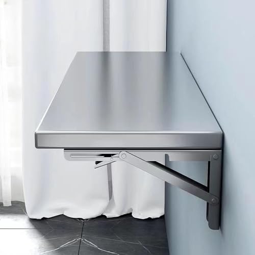Table pliante murale acier inoxydable bureau flottant multifonction