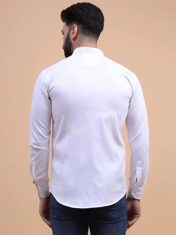 Image of Tee Projekt Solid Shirt for Men's,Solid Shirt for Men's, Casual Shirt for Men,Full Sleeve Spread Collar Shirt for Men, Shirt for Men||(Pack of-2)||