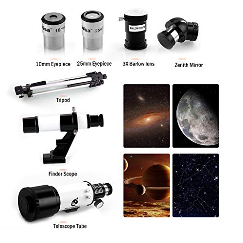 Telescopio para principiantes YXCKG 70mm Refractor AZ miniatura 4