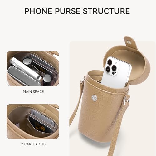 BOSTANTEN Small Crossbody Bags for Women Designer Zip Cell Phone Purse Shoulder Handbags Wallet with Card Slots4