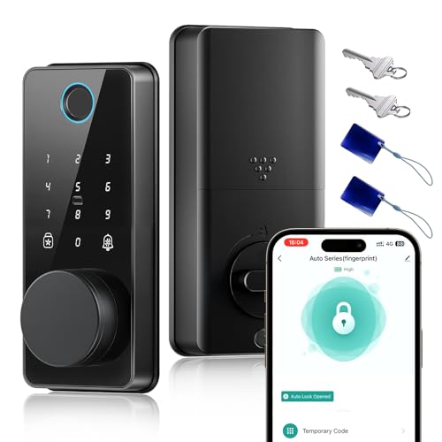 Smart Keyless Door Lock with App & Fingerprint