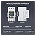 AVXANKTG 63A 230V Dual Display Adjustable Overvoltage Current Undervoltage Protection Device Protector Relay Electrician Tool