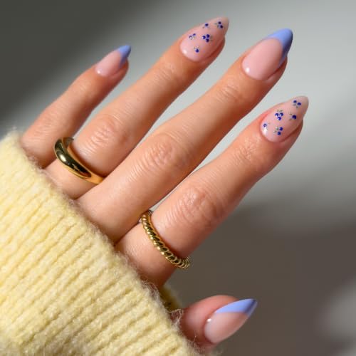 Glamnetic Press On Nails - Short Almond, Glossy Fake Nails 30 Pc Full Kit