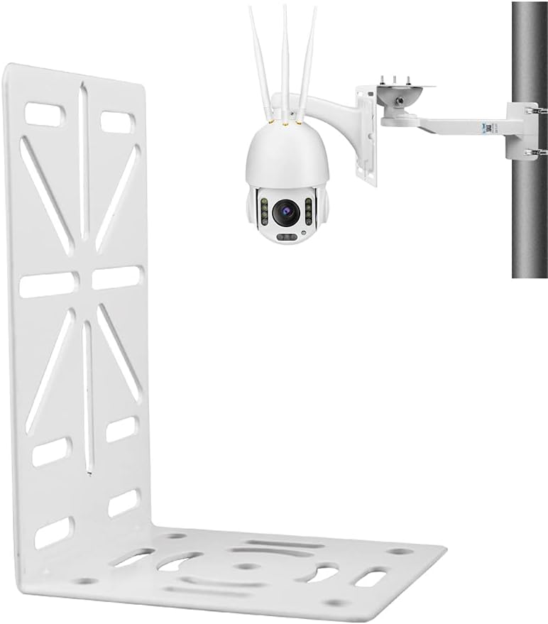L-Shape Dome Camera Bracket,Universal Wall Ceiling Mount Bracket for Security CCTV Hikvision Dome Camera, CCTV Security Ball Machine Camera Mount Bracket