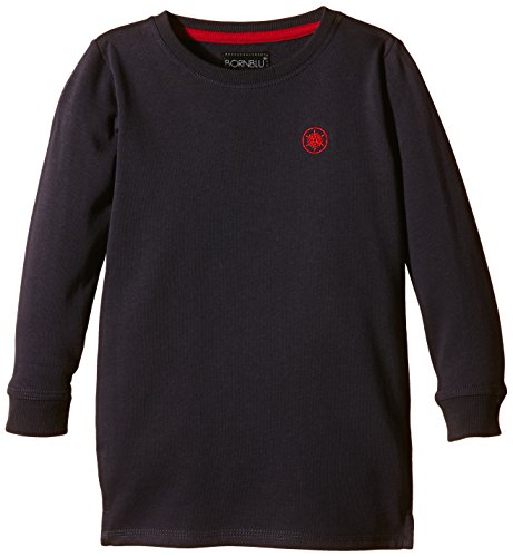 Bornblu 1-100-28-B-Felpa ragazzi, Blau (Navy/Red)