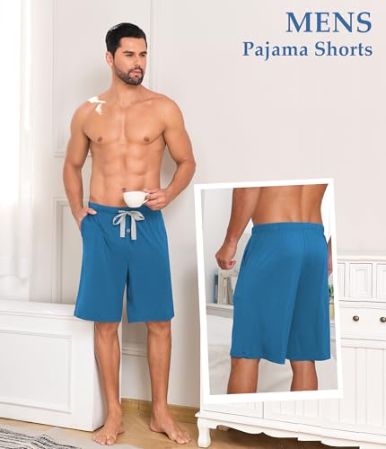 Image of CF Mens Pajama Shorts Bamboo Rayon & Cotton Sleep Shorts Lightweight Pants