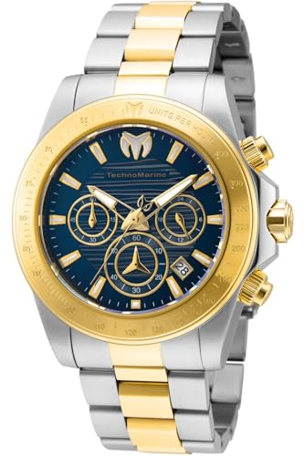 Technomarine Manta TM-219003 Reloj para Hombre - Impermeable - Analógico - Movimiento Cuarzo - Acero Inoxidable con Esfera Plata - 42mm
