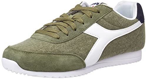 Diadora JOG LIGHT C, Sneakers Unisex - Adulto, Verde (Loden/Blu Classico), 45 EU