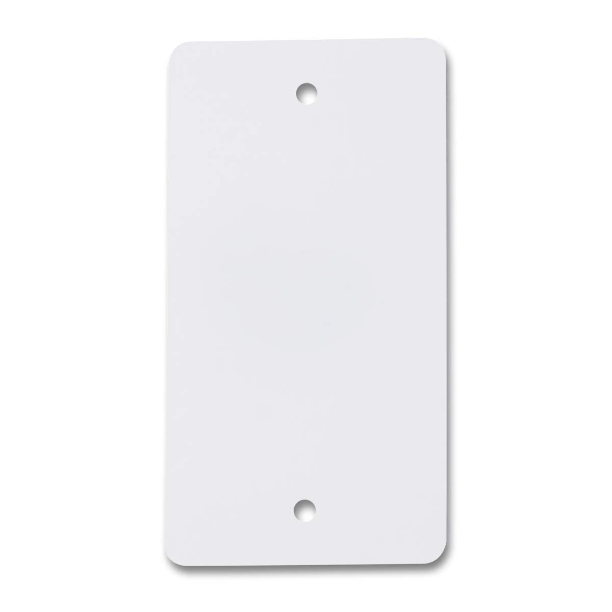 MASHPAPER Kunststoff-Etiketten, PVC weiß 65 x 120 mm - 1.000 Stück | Robuste weiße PVC-Warenanhänger mit Lochung an den kurzen Seiten, beidseitig mattiert, wetterfest und langlebig, 660141