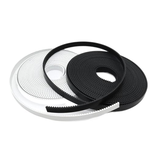 Courroie synchrone 2GT open polyuréthane et acier noire 6mm x 50m pour axe X Y imprimante
