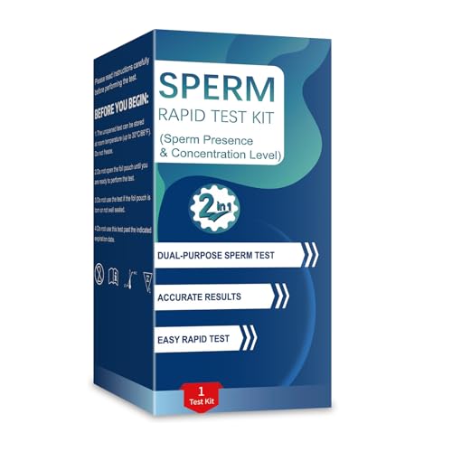 Sperm Check Fertility – 2-in-1 at-Home Semen Analysis Test for Men, Simple One-Step Check, Reliable Indicator for Fertility & Conception Readiness