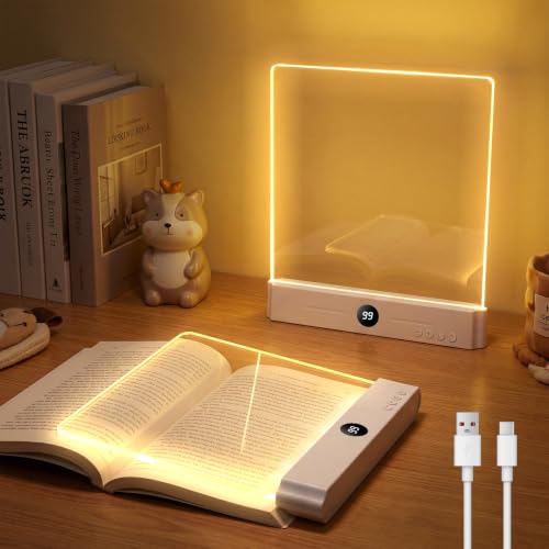 Luz LED para libros que evita la fatiga ocular gracias a su panel de lectura nocturna plano