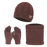 SOFT & COSY: Hochwertiger Acryl-Strick und dickeres Futter sorgen für einen superweichen Hautgefühl. Sehr kuscheliges, hautfreundliches und komfortables, farbreines Rippenstrick-Design macht den Beanie Neck Gamaschen-Handschuh klassisch und passt sich Ihrer Kleidung an.