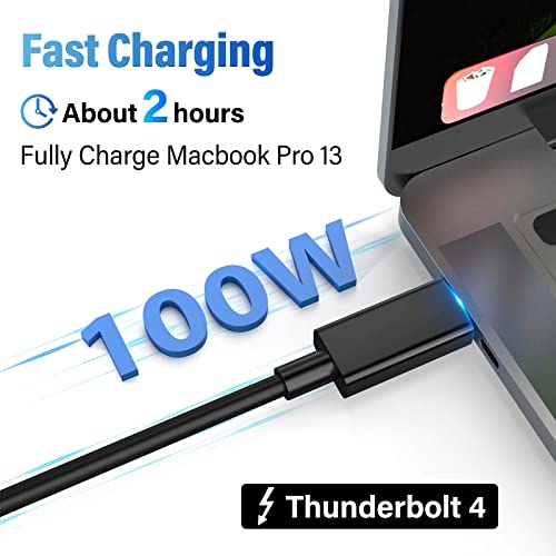 Image of ACASIS [Intel Certified Thunderbolt 4 Cable 3.3ft, 40Gbps Data Transfer, 100W PD Charging, 8K Video, Compatible with Thunderbolt 4 /3, USB-C, USB4 Devices, Black (3.3ft /1m)
