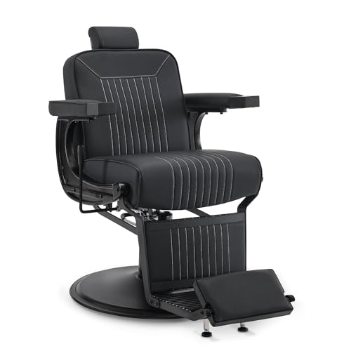 Barberpub Silla de peluquería 3822 (negro)