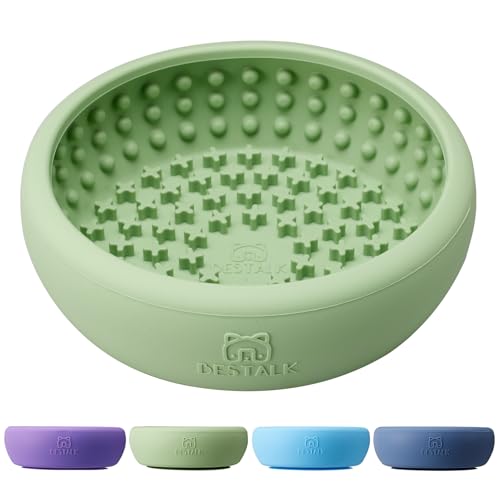 Dog Lick Bowl, Bestalk Anxiety Relief Lick Mat for Dogs, Non-Slip Freeze Licking Bowl Enrichment...