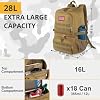 Tactical Double Deck Cooler Backpack for Men,Large Lunch Backpack with 2 Compartment,Soft Cooler Bag