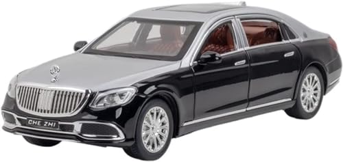 Image of DEOXY 1:24 Scale Mercdes Maybech Top Diecast Car Model, Alloy Pull Back Toy Car with Sound and Light Toy for Boys and Girls Kids (Multicolor)
