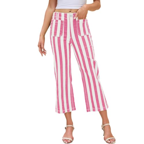 Pantalon de loisirs d'été imprimé pour femme avec taille élastique confort