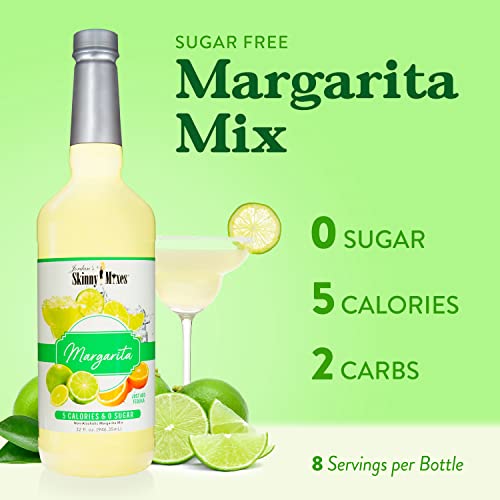 Jordan's Skinny Mixes Margarita, Sugar Free Cocktail Flavoring Mix, 32 Fl Oz