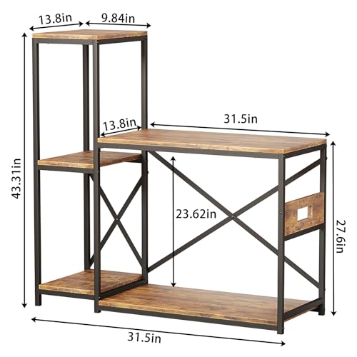 Image of Fish Tank Stand for up to 29 Gallon Aquarium, Reptile Terrariums Tank Stand, Reptile Tank Stand with Stable Metal Frame