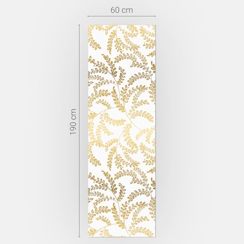 Finition Mate et Design Feuille pour ce Tapis Magnétique Cuisine 60x190 - 5