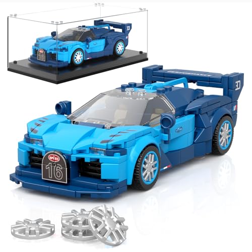 Mould King 27001 Technik Speed Champion Sportwagen Bausteine GT Rennwagen Klemmbausteine Rennauto Bausätze mit Acryl-Vitrine für Erwachsene… – Ansicht 1