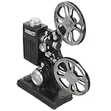 Proyector vintage único: fabricado en resina, estructura robusta y resistente a la deformación, ideal para usar como proyector de cine