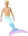 Price comparison product image Barbie Dreamtopia Merman Doll, approx. 12-inch with Blue Rainbow Tail and Blonde Hair, for 3 to 7 Year Olds