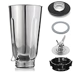 Blendin 5 Cup Replacement Stainless Steel Jar Set, Compatible with Oster & Osterizer Blenders