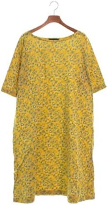 Amazon Co Jp Zucca ズッカ ワンピース レディース 黄x緑x白 花柄 M 中古 服 ファッション小物