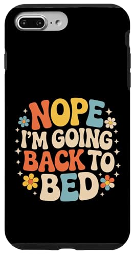 Nope I'm Going Back To Bed ���� �C�� ��G�l���M�[ - �X�}�z�P�[�X iPhone 7 Plus/8 Plus �p