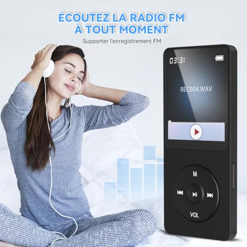 Image of AGPTEK MP3 Player, 32 GB Lossless MP3 with 1.8 Inch Screen