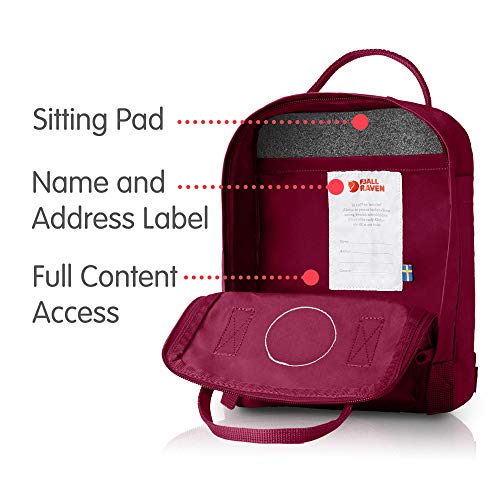 Fjallraven, Kanken Mini Classic Backpack for Everyday, Plum