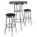 Winsome Summit Pub Table and 2 Swivel Stool Set, 3-Piece
