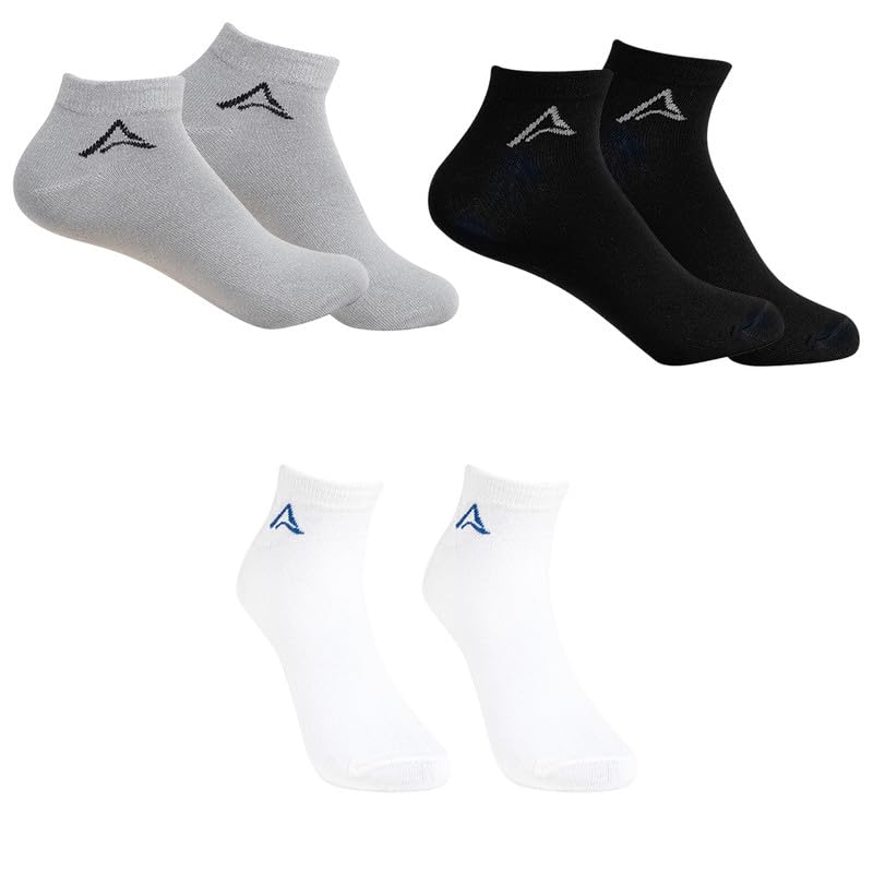 AMAREE Premium 100% Combed Cotton Socks – Ultra-Soft, Breathable & Durable Everyday Wear – Free Size (Pack of 3)-image-34