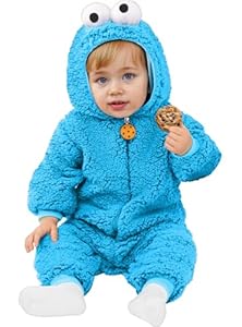 Funidelia | Kekse Monster Kostüms - Sesamstraße für Baby Sesamstraße & Die Muppet-Show & Film und Serien - Kostüm für Baby & Verkleidung für Partys, Karneval & Halloween - Größe 0-6 Monate